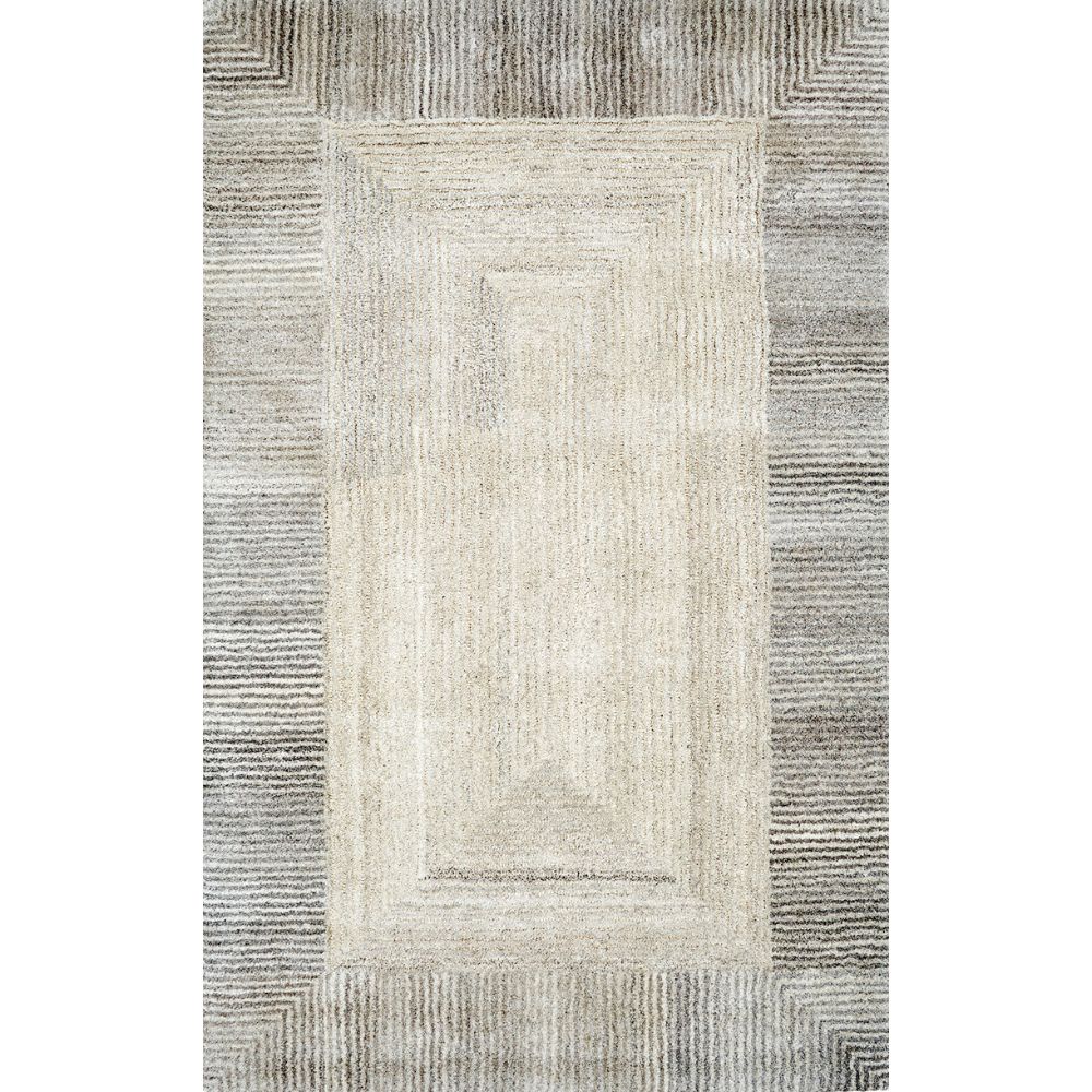 Dynamic Rugs 7810-727 Posh 2 Ft. X 4 Ft. Rectangle Rug in Grays
